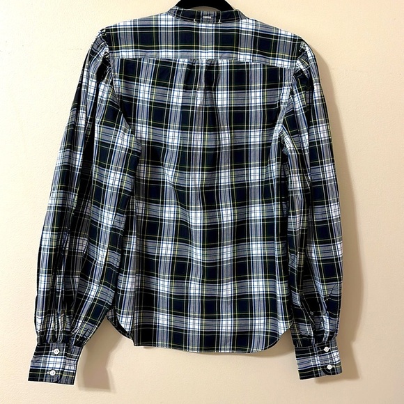 NWT Polo Ralph Lauren Womens Plaid Puff Sleeve Button Down Shirt Sz 6 Preppy - Picture 4 of 13